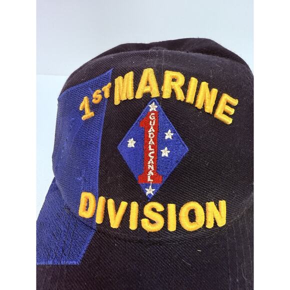 US 1st MARINE Division Div Guadalcanal The Old Breed CORPS USMC Marines CAP HAT - Picture 3 of 9